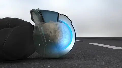 Casque moto intégral noir mat
