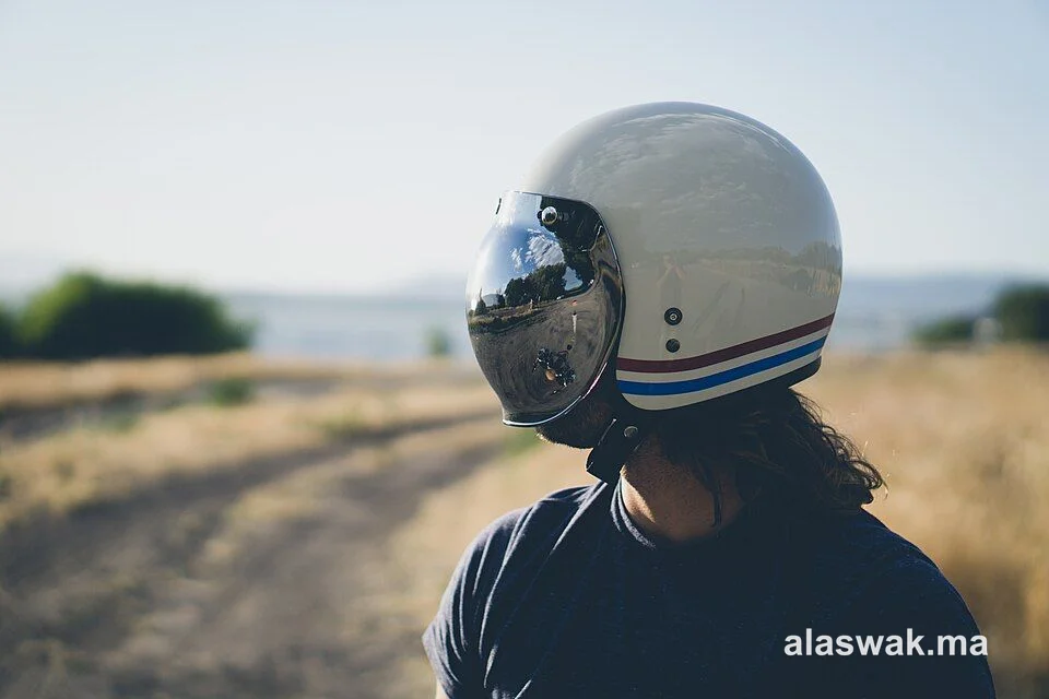 Casque moto jet vintage